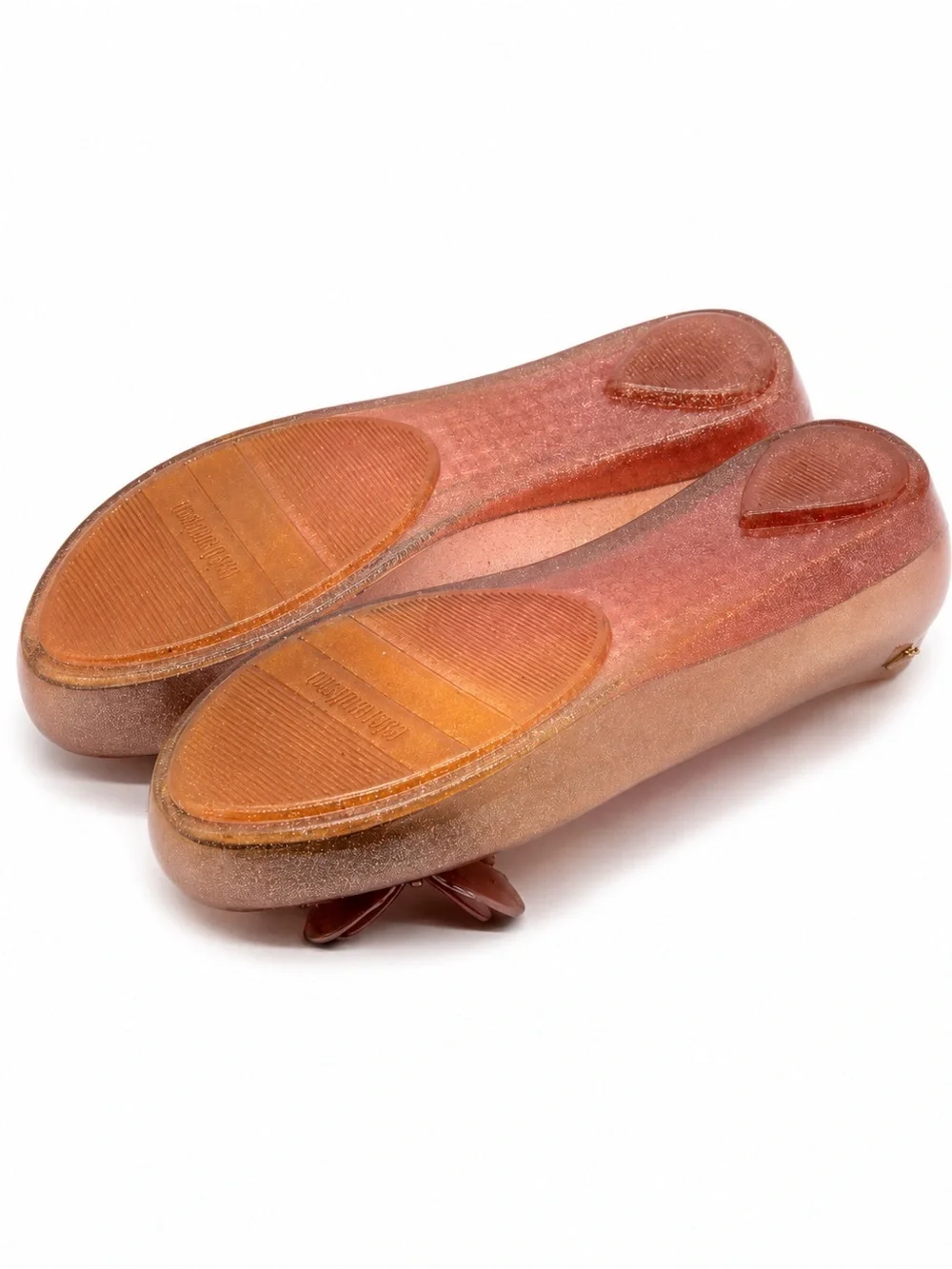 Mini Melissa Ultragirl Fly Iridescent Pink Butterfly Ballet Flats